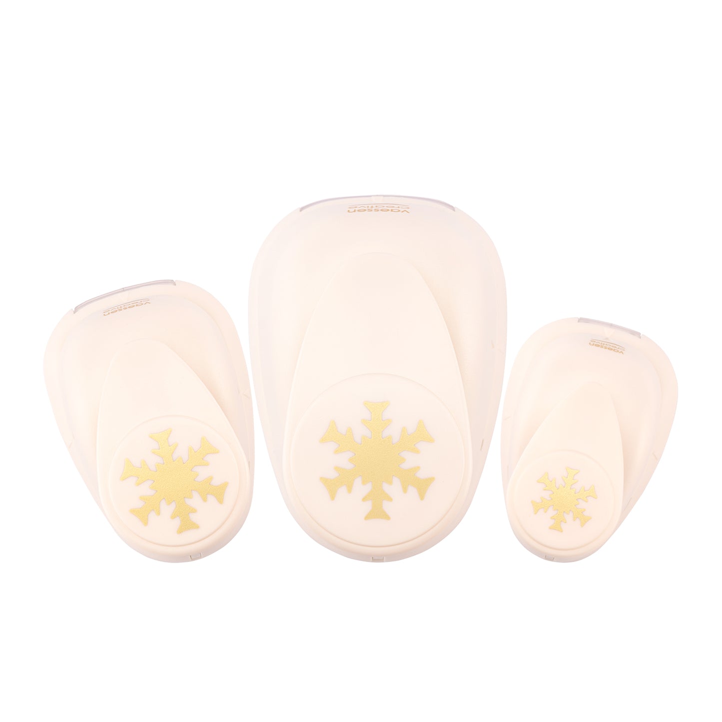 Vaessen creative • figuurpons set sneeuwvlokken winter whisper 3st.