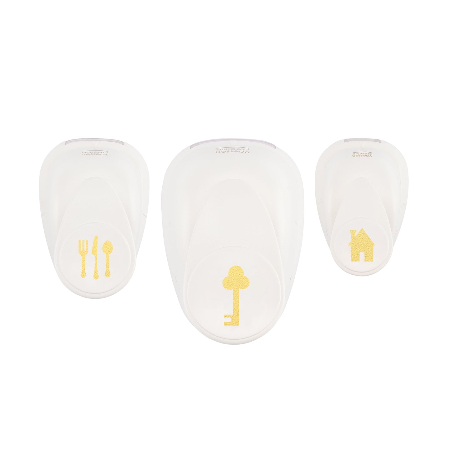 Vaessen creative • juego de punzones para figuras new home 3 piezas.