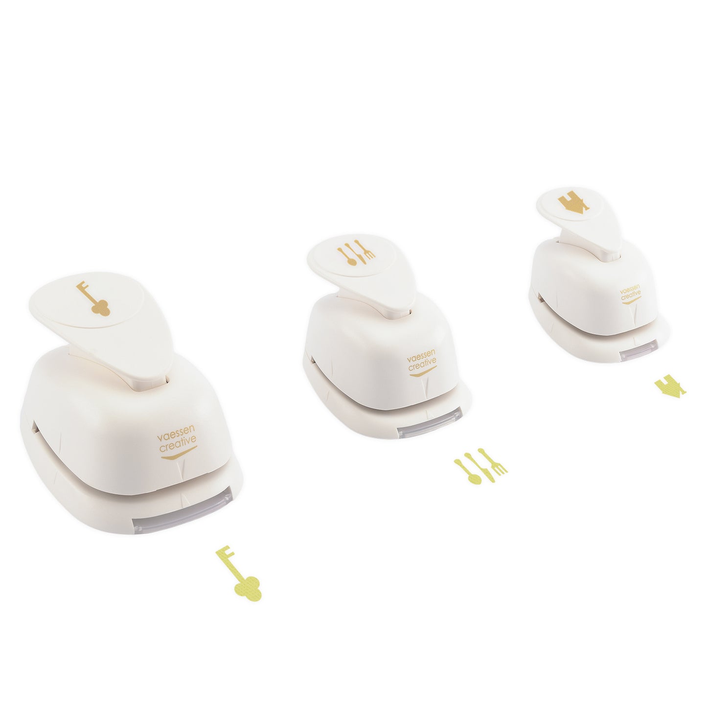 Vaessen creative • juego de punzones para figuras new home 3 piezas.
