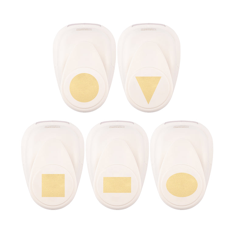 Vaessen creative • figuurpons set basisvormen medium 5st.