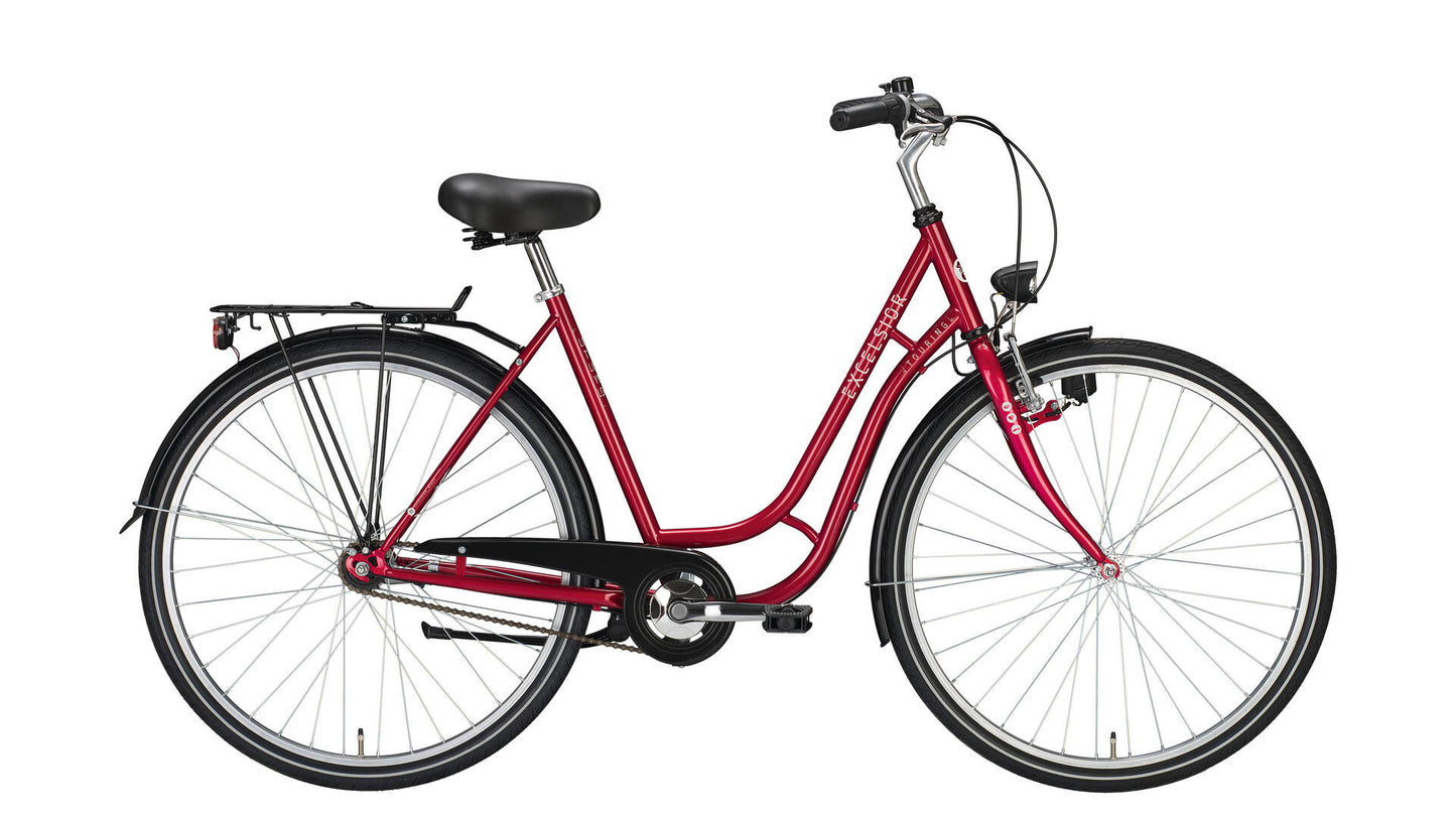 Excelsior stadsfiets touring mod. 24 bike touring 28 53 tour 1sp red met.
