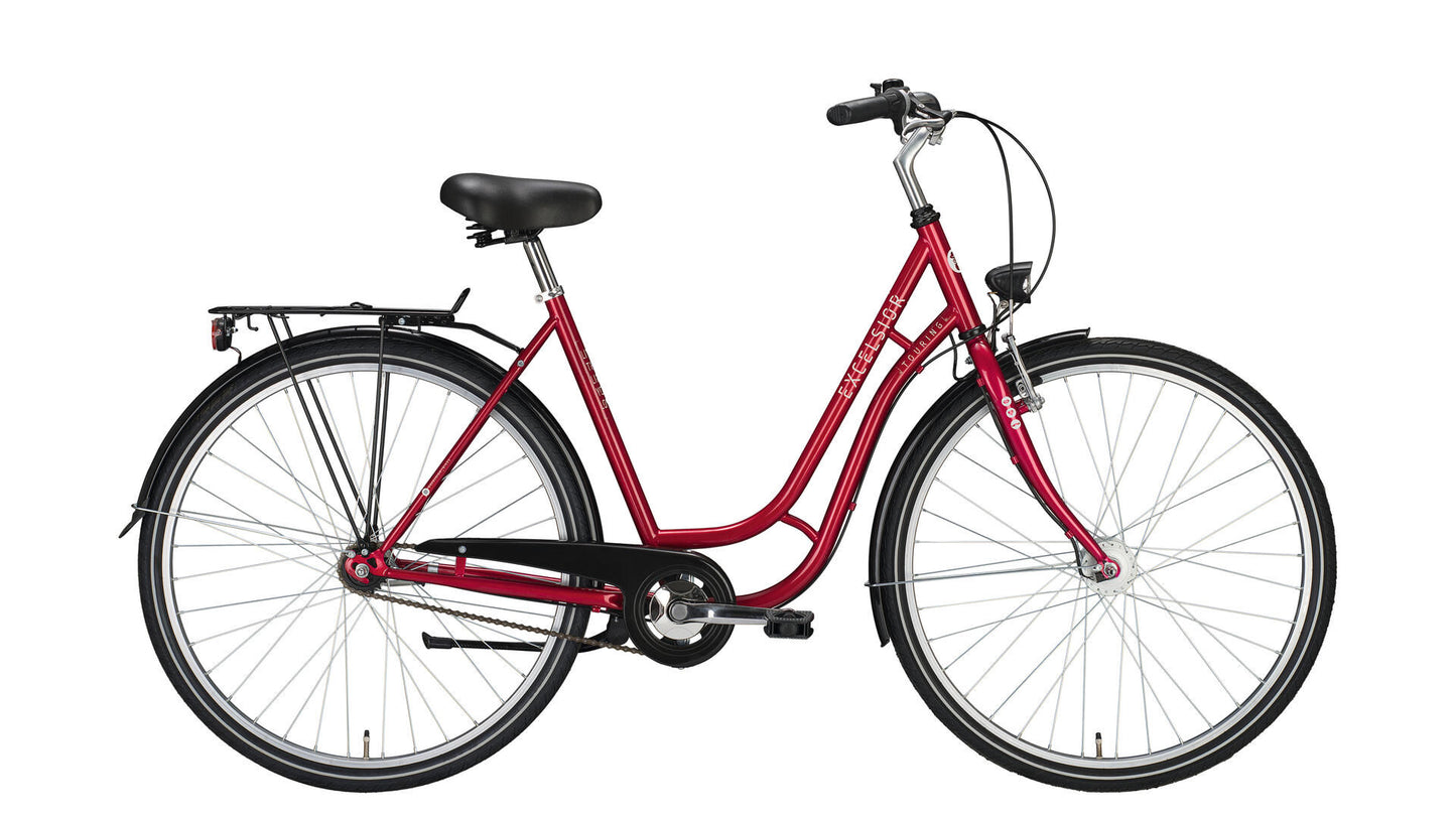 Excelsior stadsfiets touring nd mod. 24 bike touring nd 26 45 tour 3sp red met.