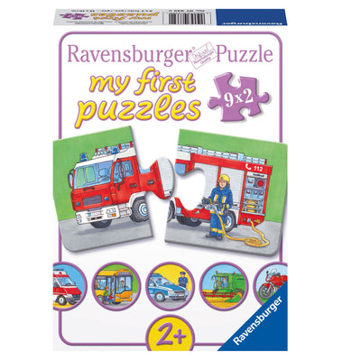 Ravensburger - Special Voertuigen puzzel 9x2st.