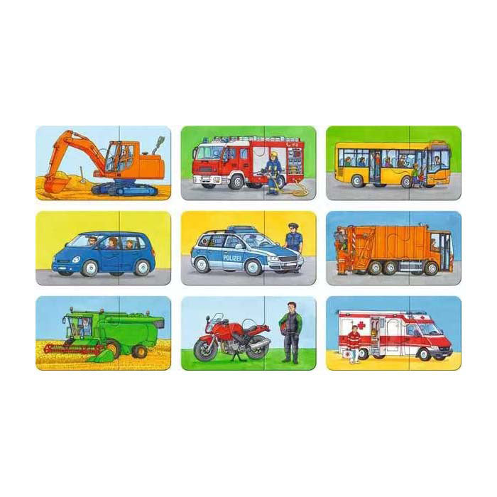 Ravensburger - Special Vehicles Puzzle 9x2st.