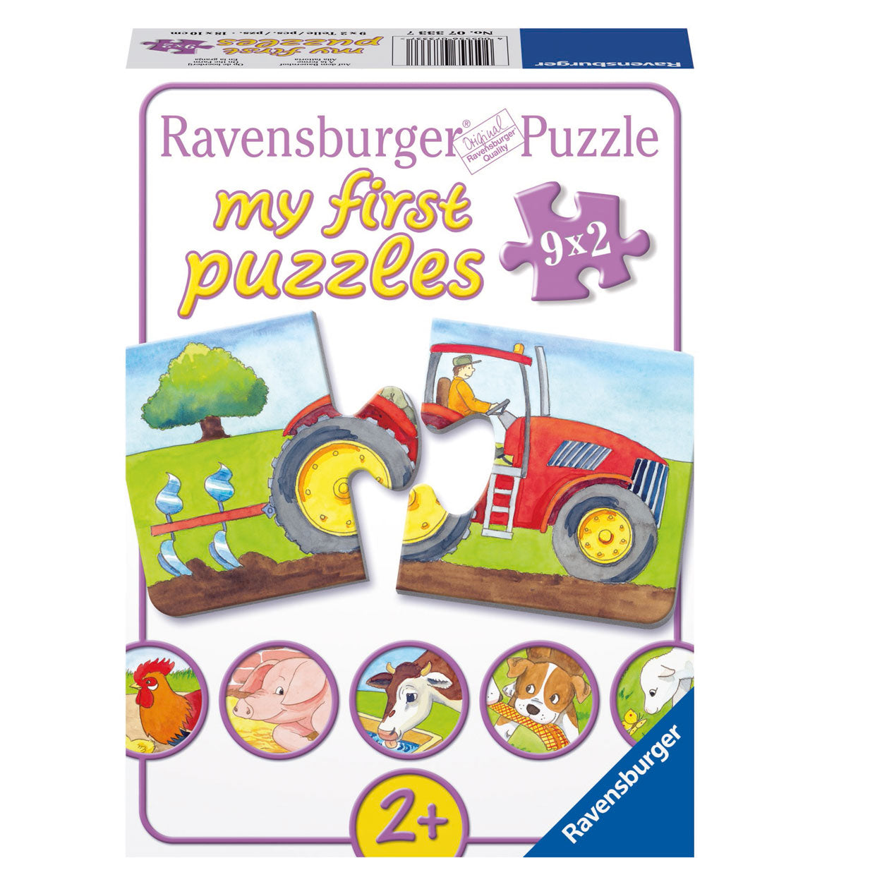 Ravensburger puzzel de boerderij 9x2pcs