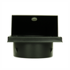 Renson 1066436 - Rejilla de campana extractora de acero inoxidable negra tipo 641 ø100mm, de superficie | 2 piezas