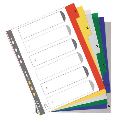 Tabbladen exacompta pp a4+