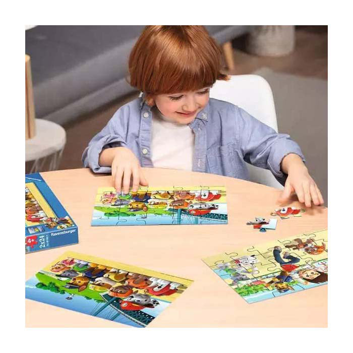 RAVENSBURGER PULSM BRAVE CANI, 2X24ST.