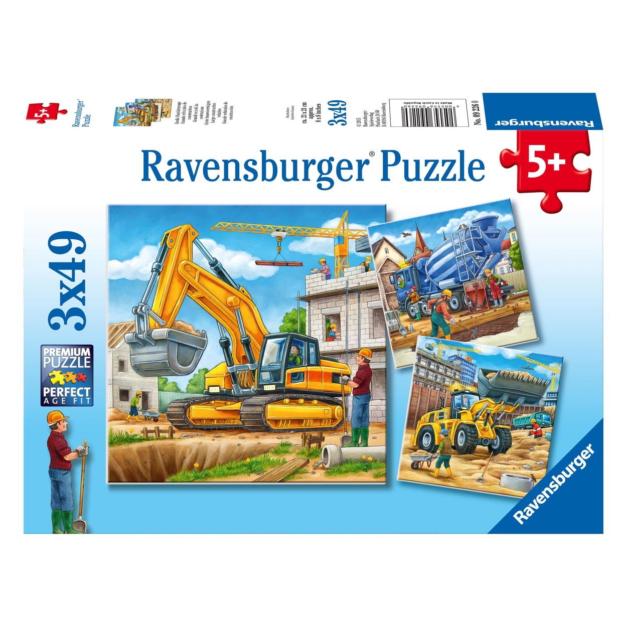 Ravensburger - Grandes vehículos de construcción 3x49st.