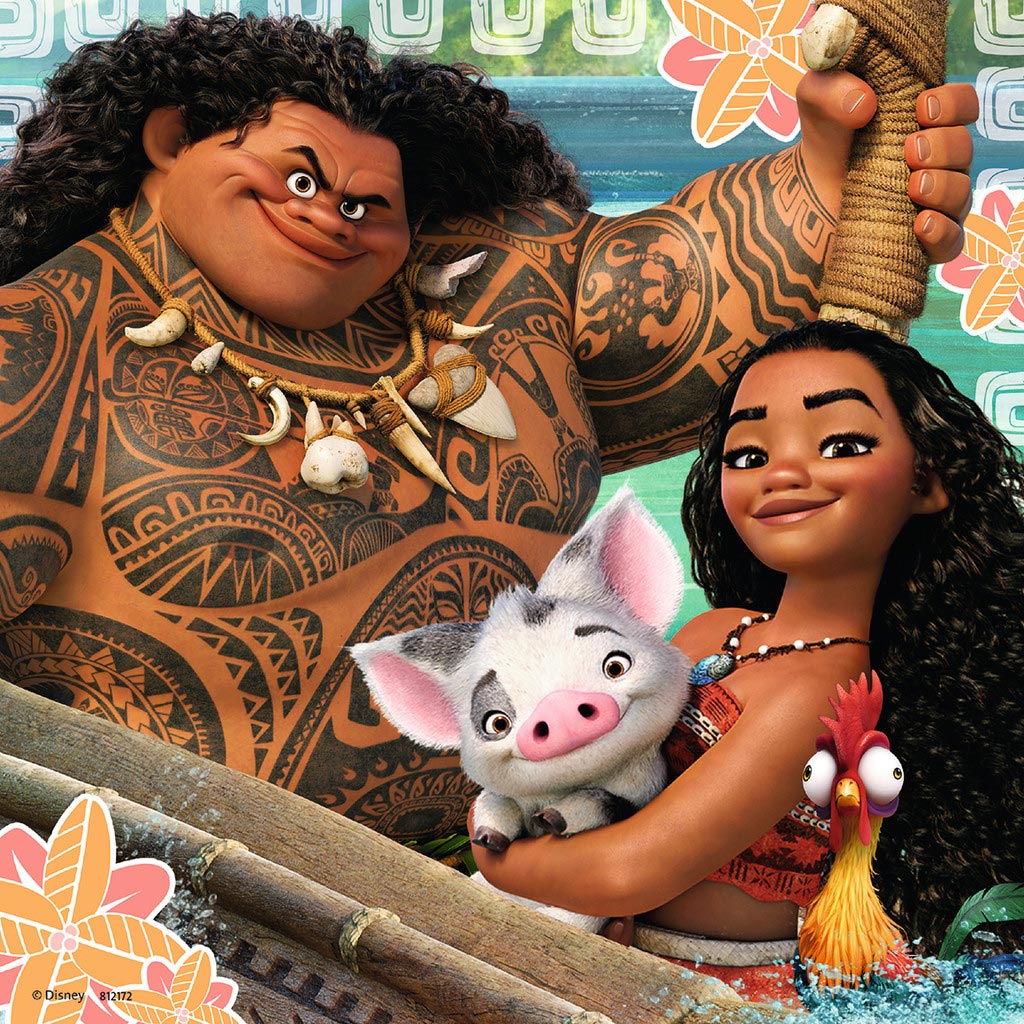 Ravensburger Disney El viaje de descubrimiento de Vaiana, 3x49uds.