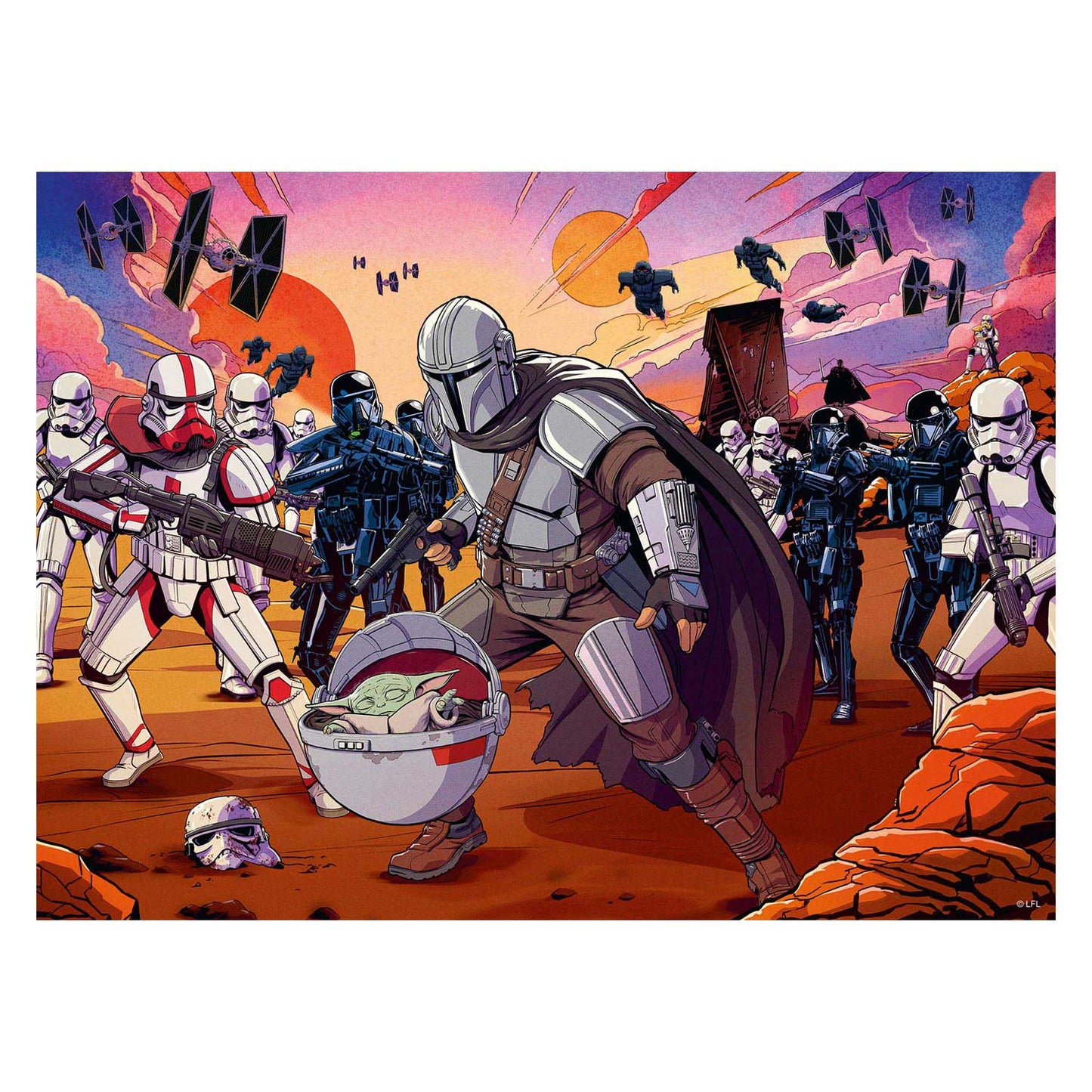 Ravensburger - The Mandalorian - The Chief Macht Puzzle 200 piezas