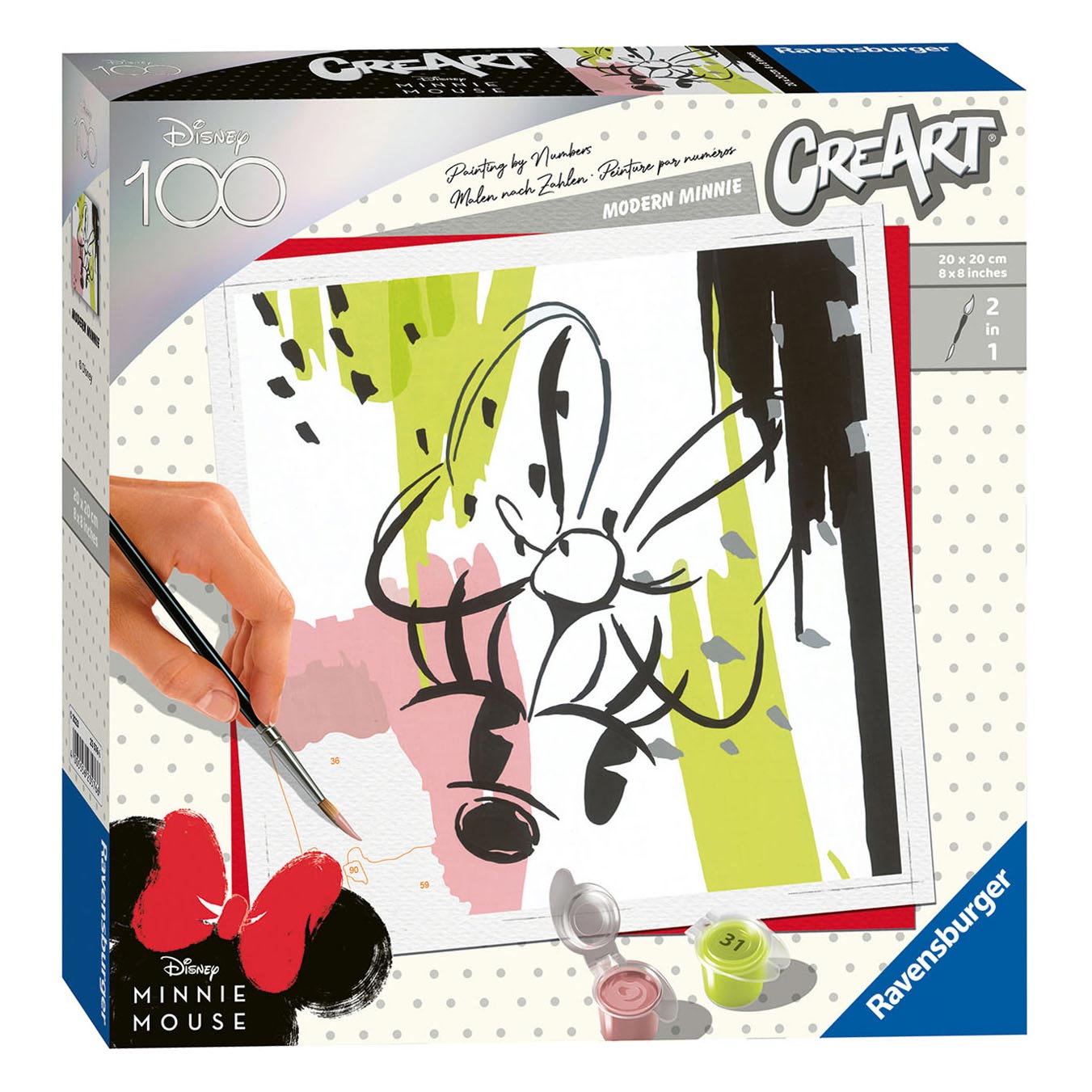 Ravensburger Creart - Disney 100 anni Minnie Mouse 3