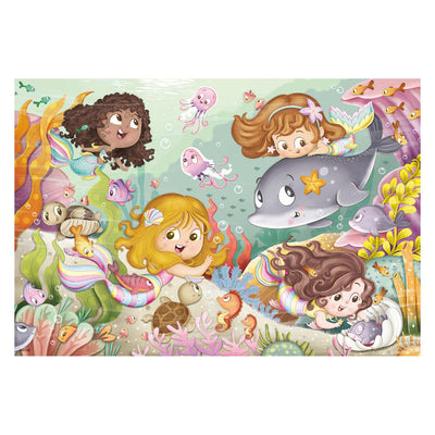 Ravensburger - Pielas pequeñas y sirenas 2x12 piezas