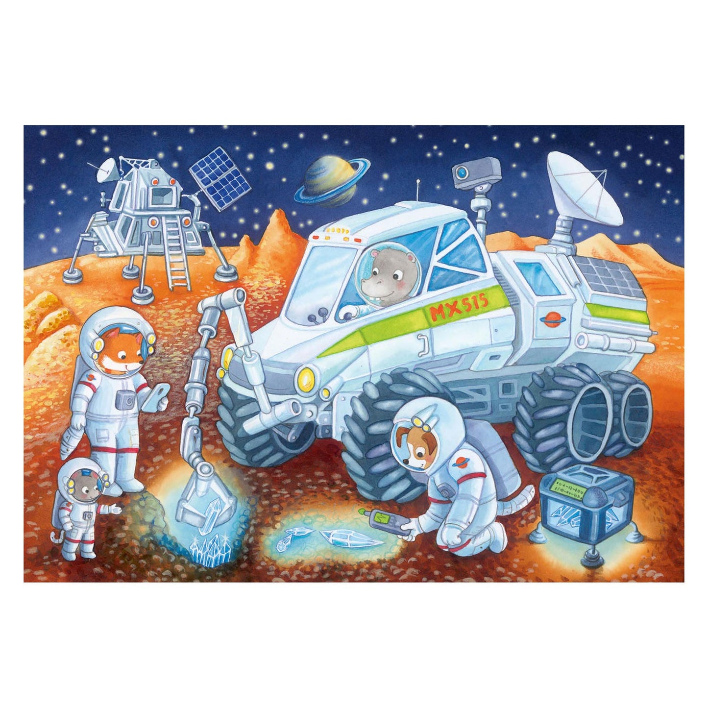 RAVENSBURGER - Il puzzle viaggia attraverso la stanza 2x24 pezzi