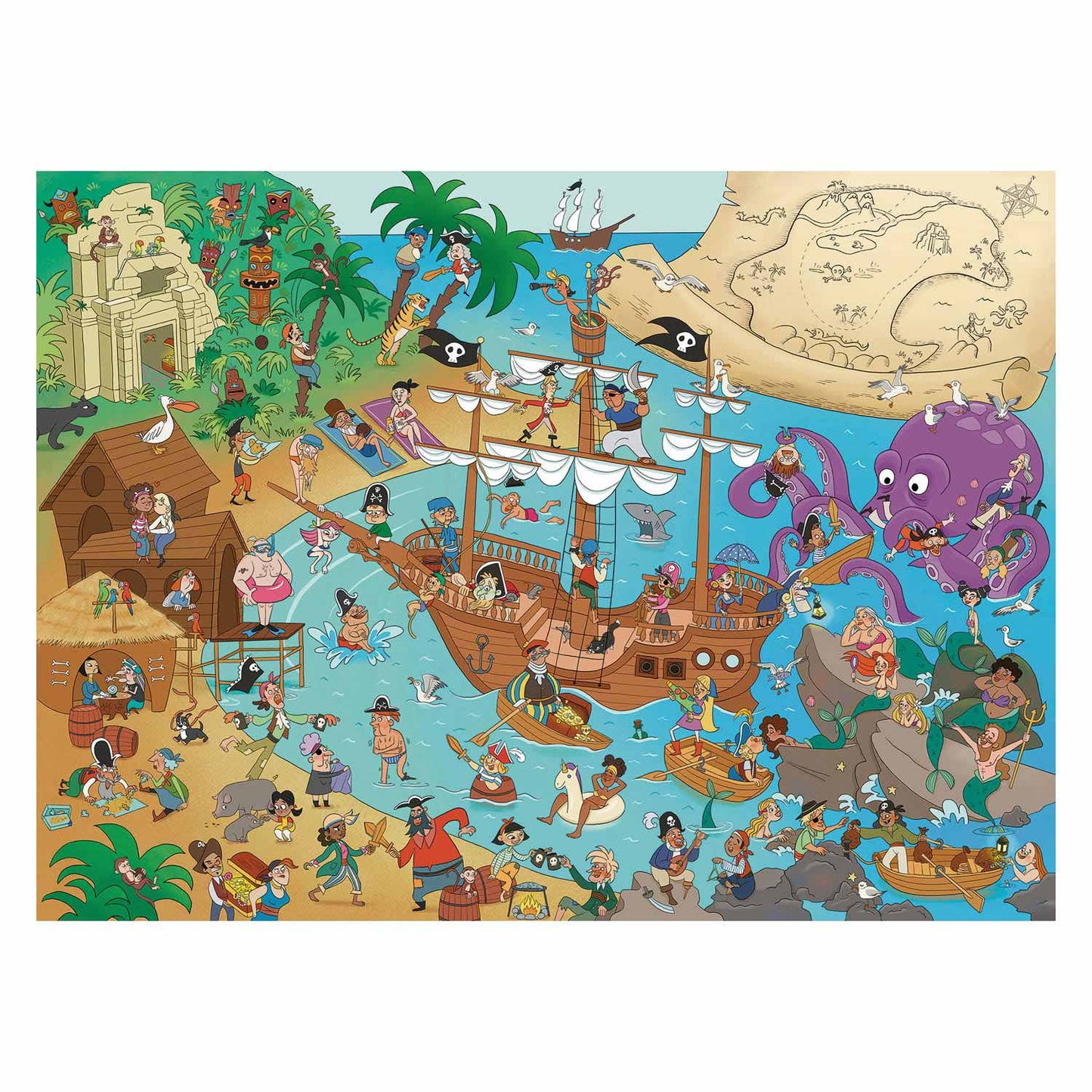 Ravensburger Puzzle Pirate Island, 150st. Xxl