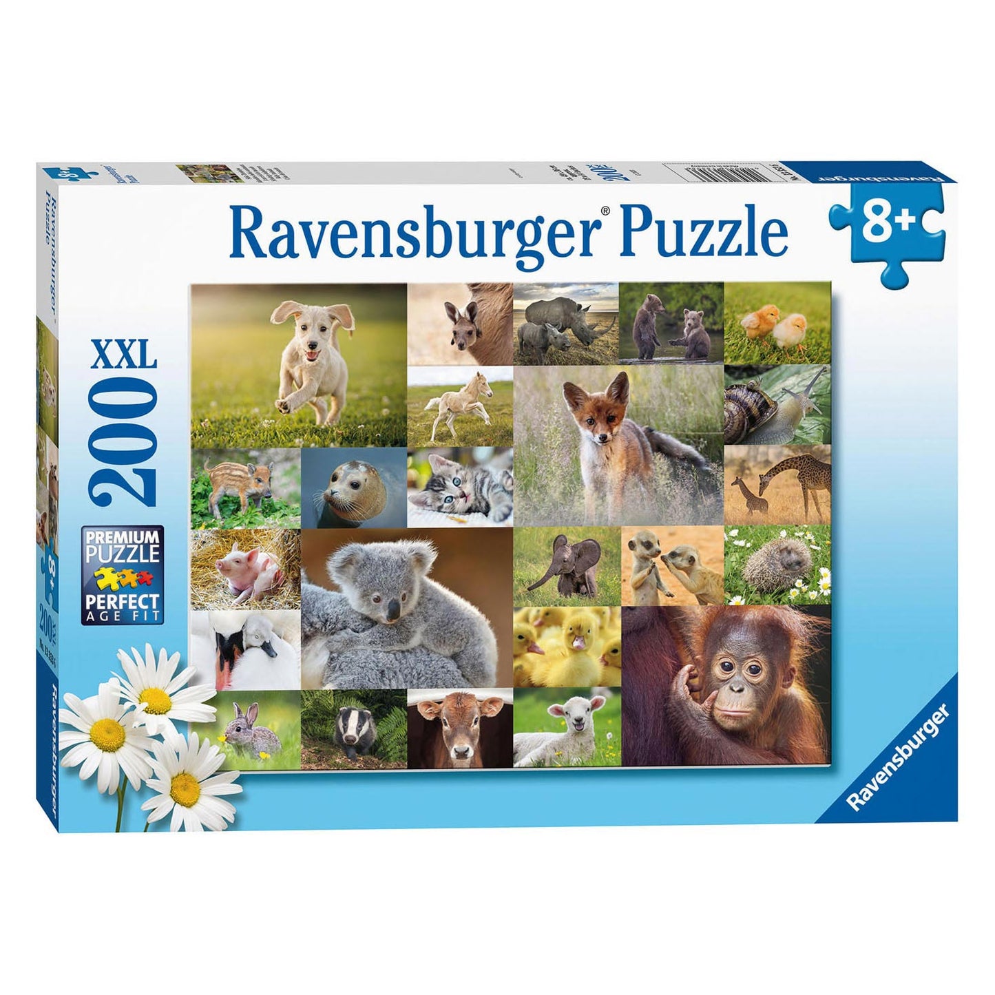 Ravensburger rompecabezas lindos animales de bebé, 200st. Xxl