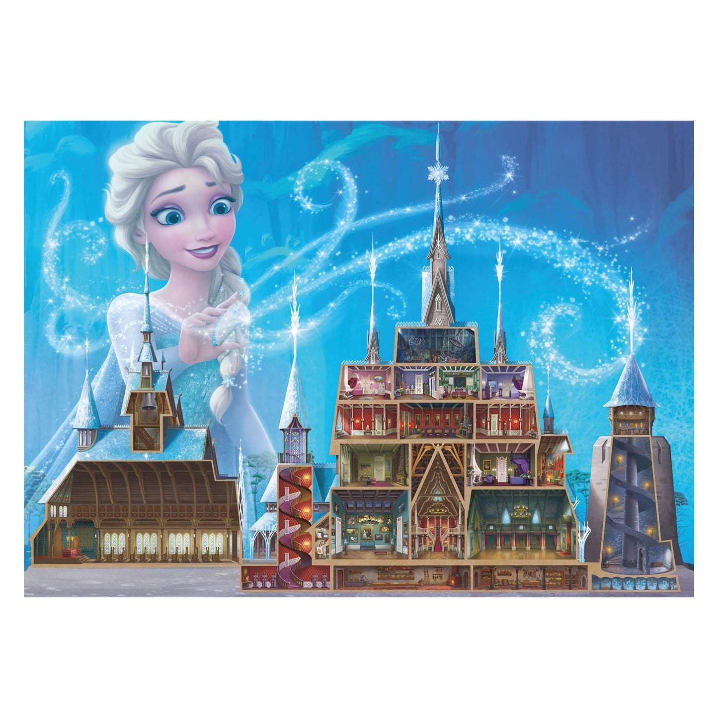 Ravensburger Puzzle Disney Casles - Elsa, 1000st.