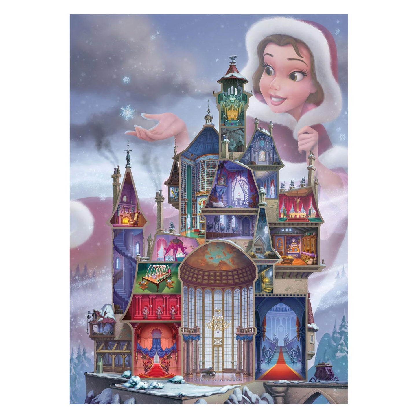 Ravensburger Puzzle Disney Castles - Belle, 1000.