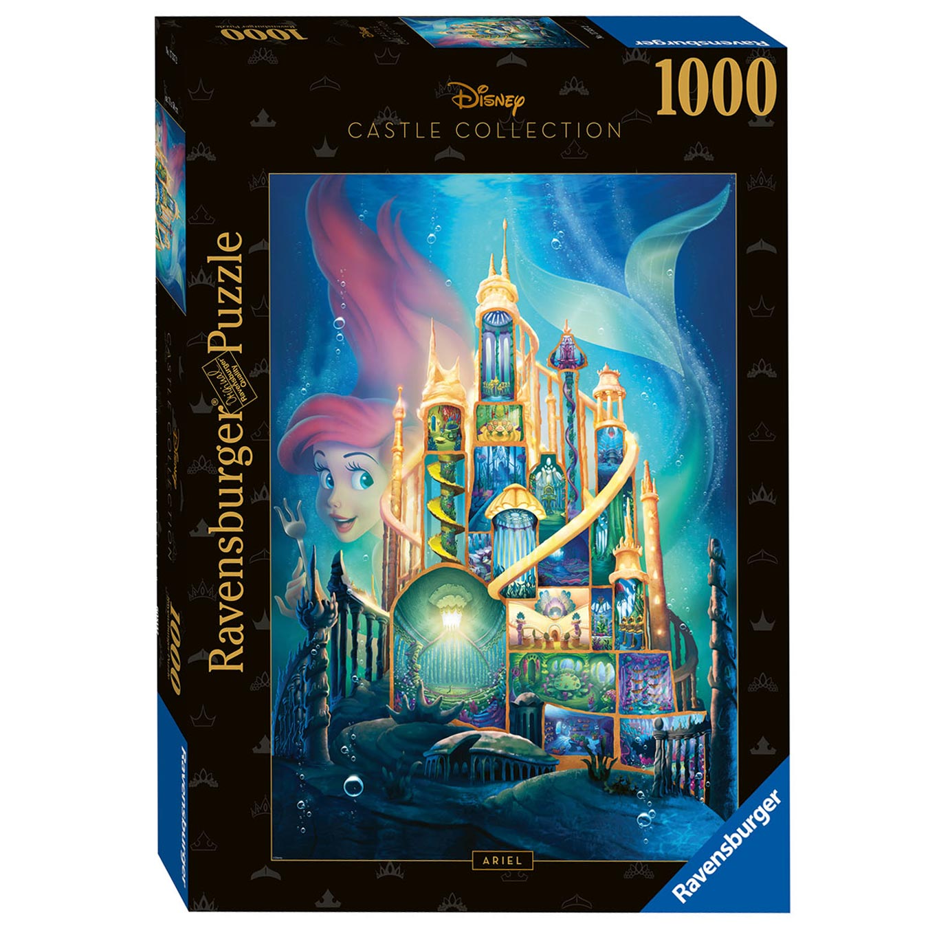 Ravensburger Puzzle Disney Castles - Ariel, 1000.