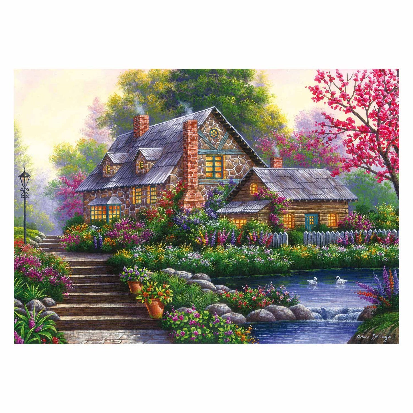 Ravensburger - Puzzle Romantic Cottage 1000st.