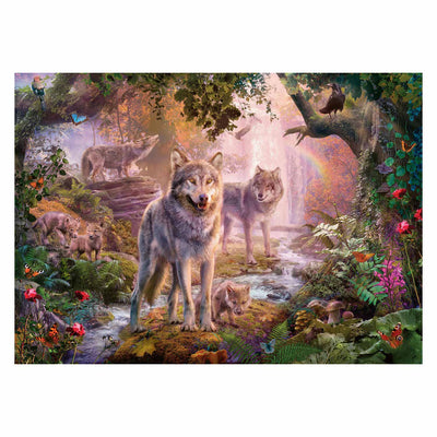 Ravensburger - Familia Puzzle Wolven en el verano 1000.
