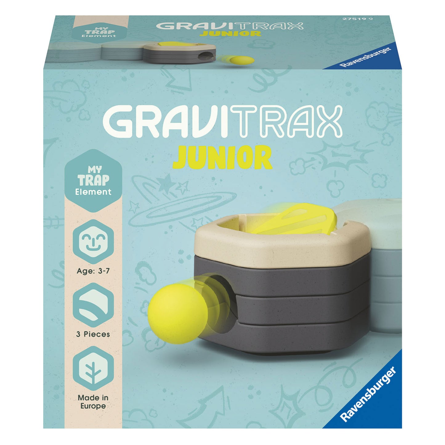 Trap de elementos de conjunto de expansión de RavensBurger Gravitrax Junior