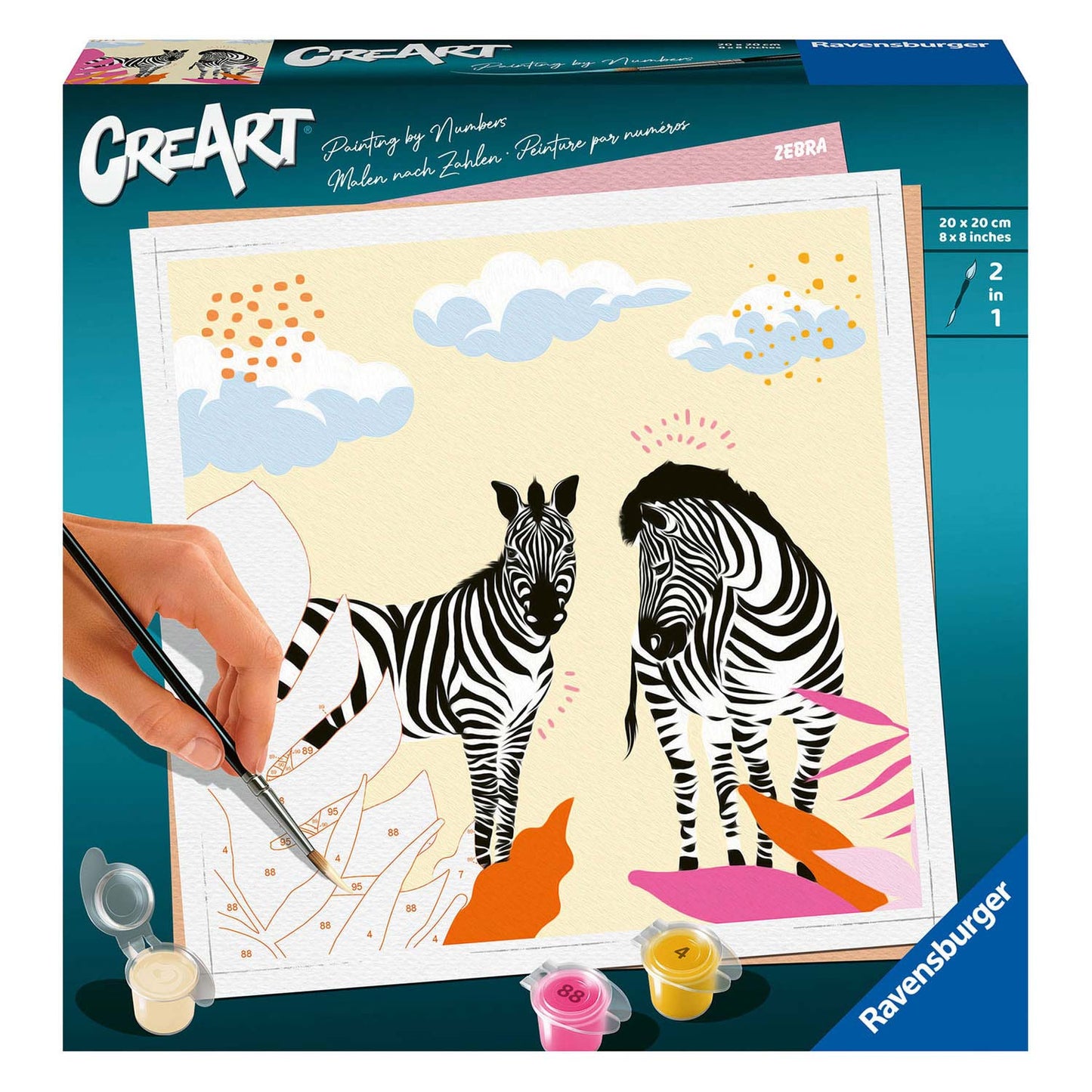 Ravensburger Painting di Number Zebra