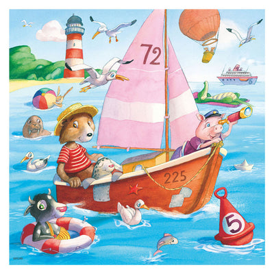 Ravensburger - Los vehículos de agua juegan rompecabezas 3x49st.