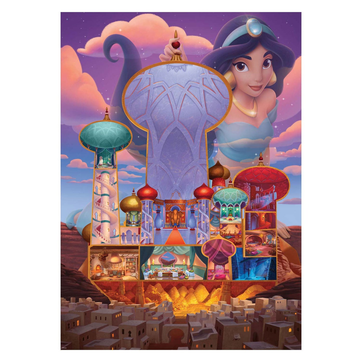 Ravensburger Castles Jasmine Jigsaw Puzzle, 1000.