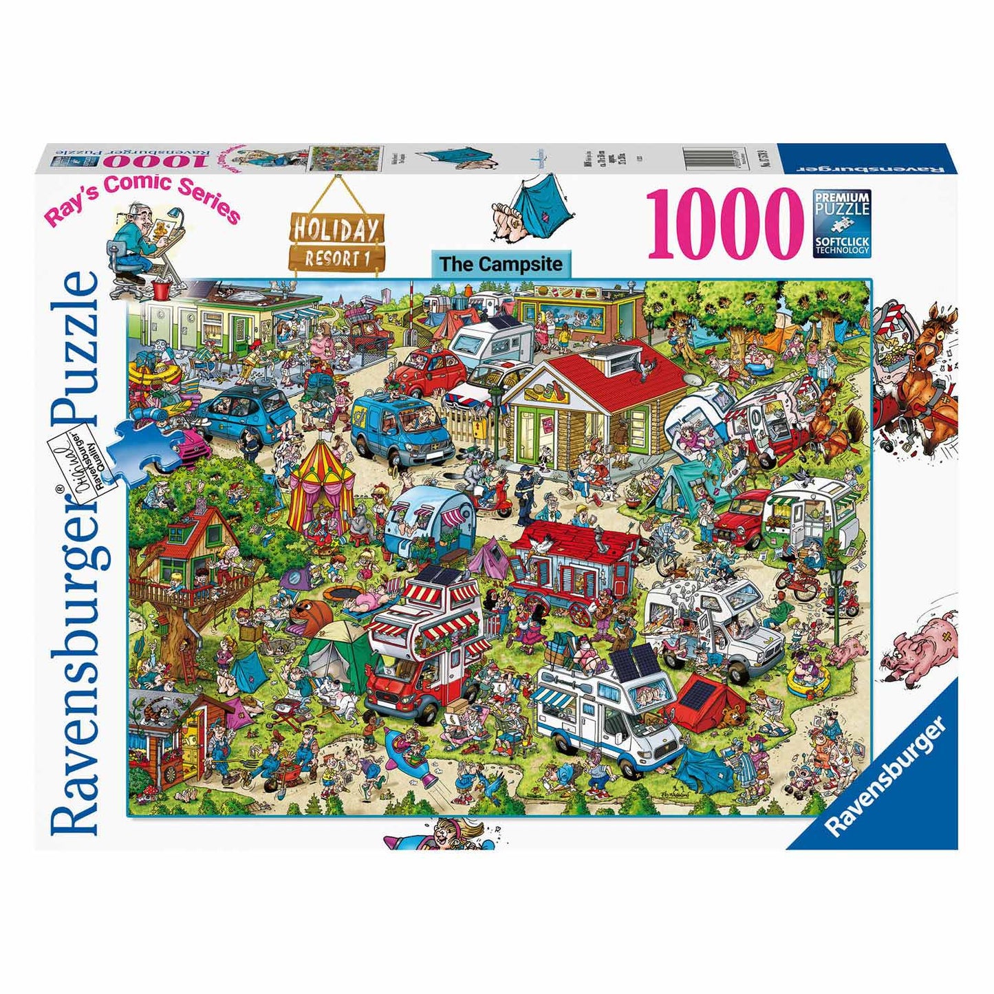 RAVENSBURGER Holiday Resort 2 Il campeggio Legpuzzel, 1000st.