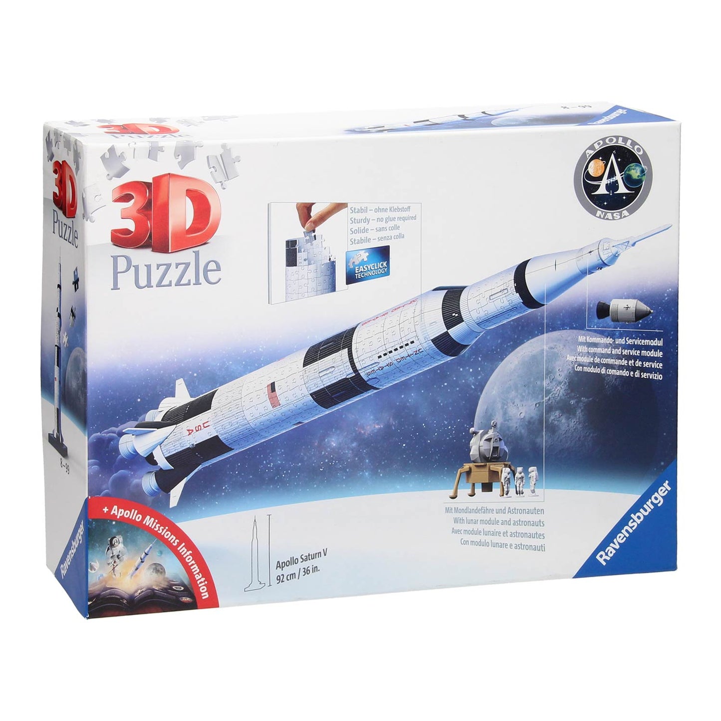 Ravensburger - 3D puzzle Apollo Saturno V 440st.