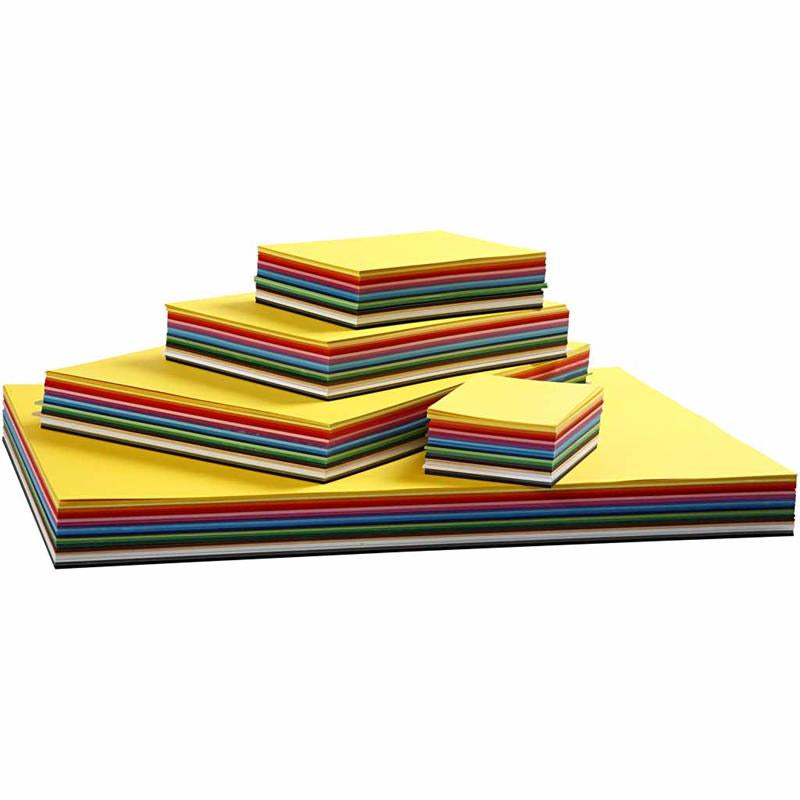 Cartoncino colorato Colortime, a3, a4, a5, a6, 180 gr, colori vari, 1500 fogli vari 1 scatola