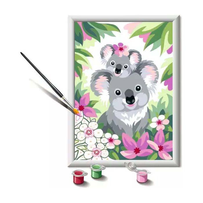 Ravensburger Creart Painting al numero Koala Schatjes