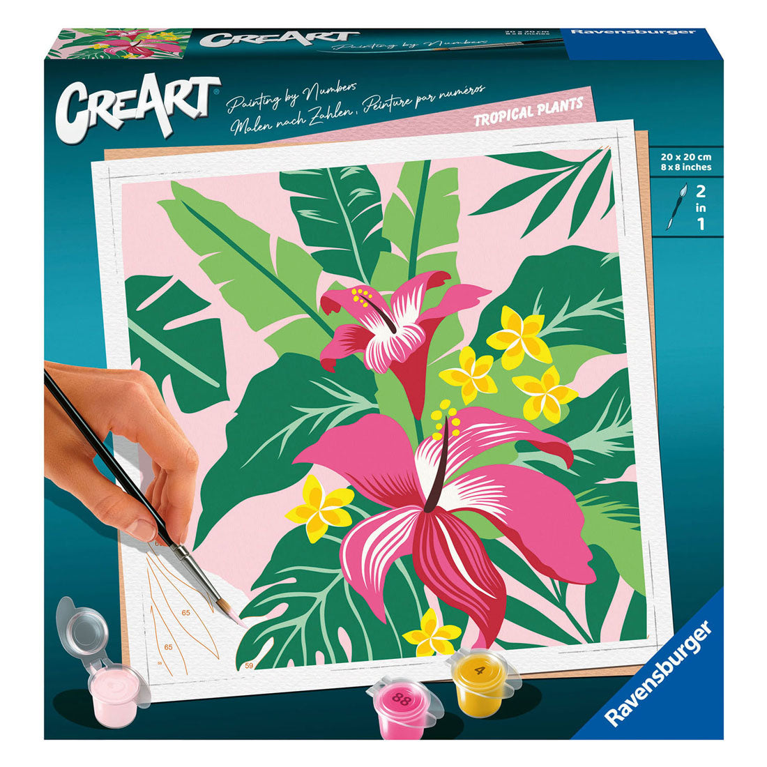 Ravensburger creart schilderen op nummer - tropische planten
