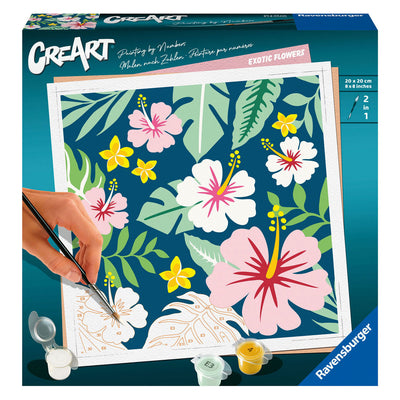 Ravensburger Creart Pintura por número Flores exóticas