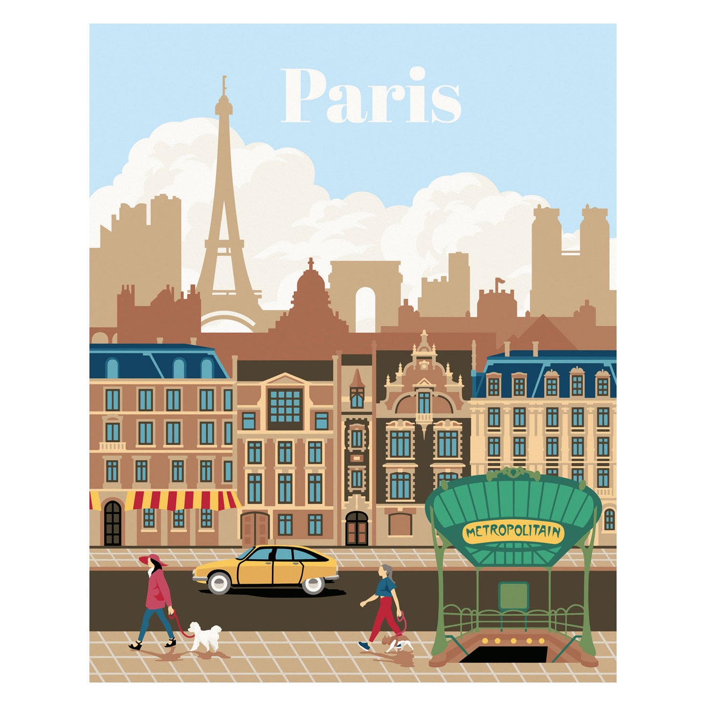 Ravensburger Creart Painting di Numero colorato Parigi