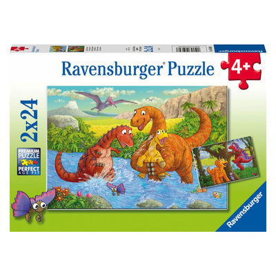 Ravensburger Jigsaw Puzzle tocando Dinos, 2x24st.