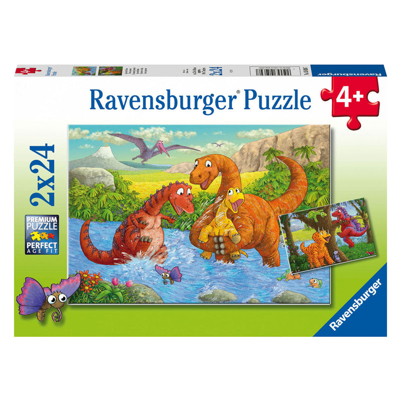 Ravensburger Jigsaw Puzzle tocando Dinos, 2x24st.
