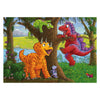 RAVENSBURGER JIGSAW puzzle che gioca a dinos, 2x24st.