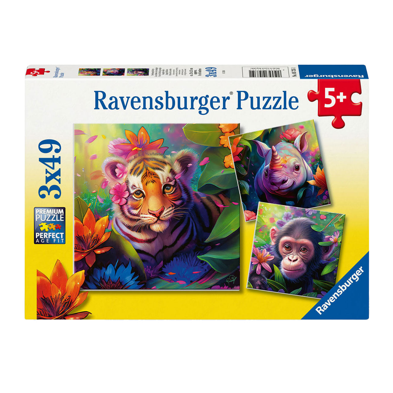 RAVENSBURGER JIGSAW Puzzle Babies, 3x49st.