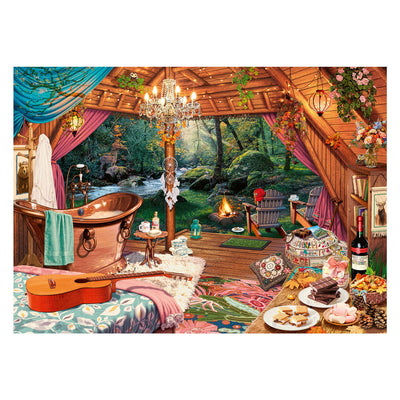 RAVENSBURGER JIGSAW puzzle accampati accampati, 500st.