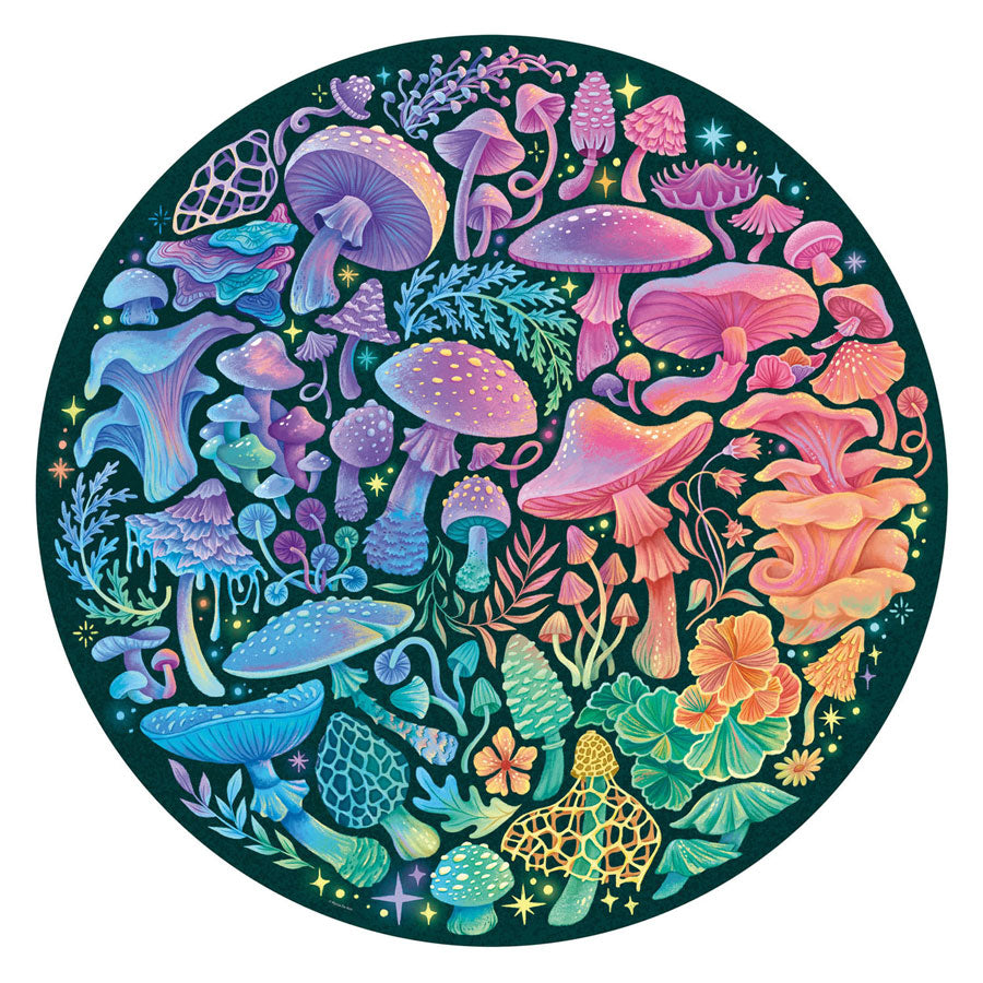 Circolo puzzle di Ravensburger puzzle o funghi a colori, 500st.