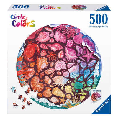 Ravensburger Jigsaw Puzzle Circle o Color Shells, 500 °.
