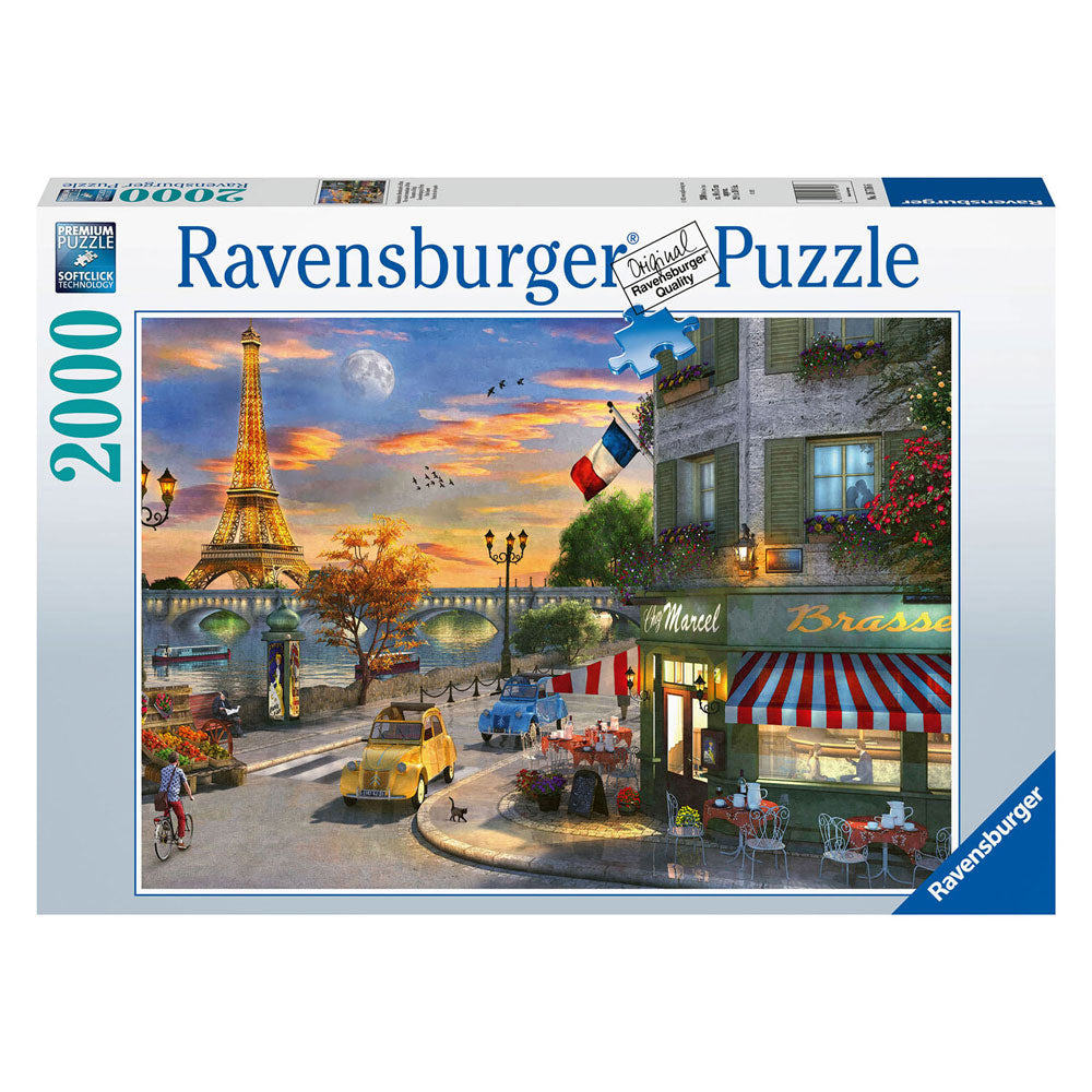 Ravvensburger Jigsaw puzzle serata romantica a Parigi, 2000st.