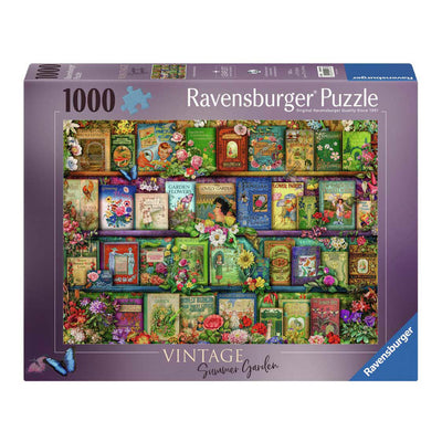 Libri di giardino vintage per puzzle Ravensburger, 1000st.