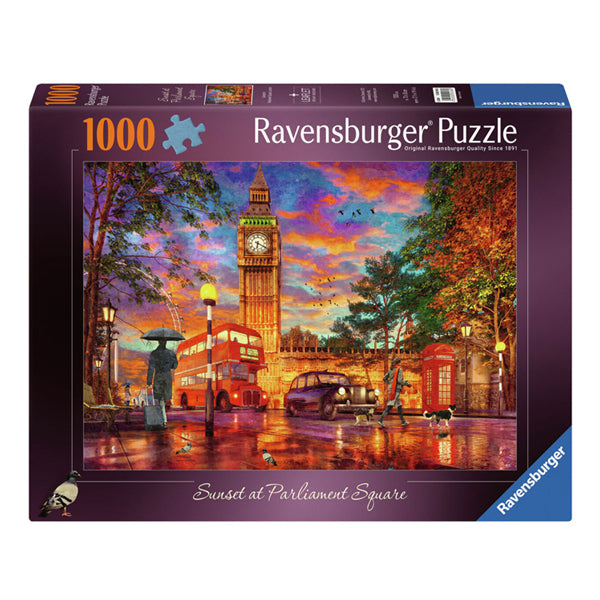 Ravensburger Jigsaw Puzzle Sunset su Parliament Square, Londra, 1000st.