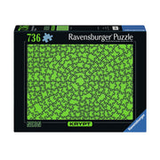 Ravensburger legpuzzel krypt neon green, 736st. - afbeelding 1
