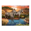 Ravensburger legpuzzel zebra's bij de drinkplaats, 500 stukjes