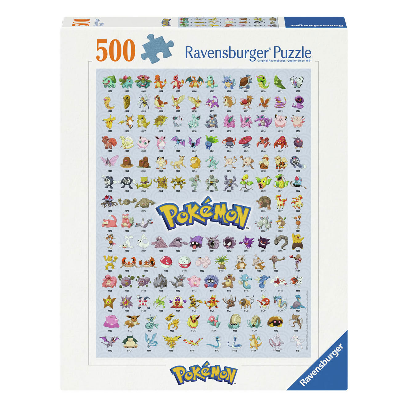 Pokémon di Ravensburger Jigsaw Pokémon, 500st.