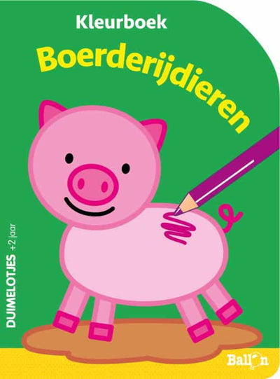Libro da colorare di animali da allevamento